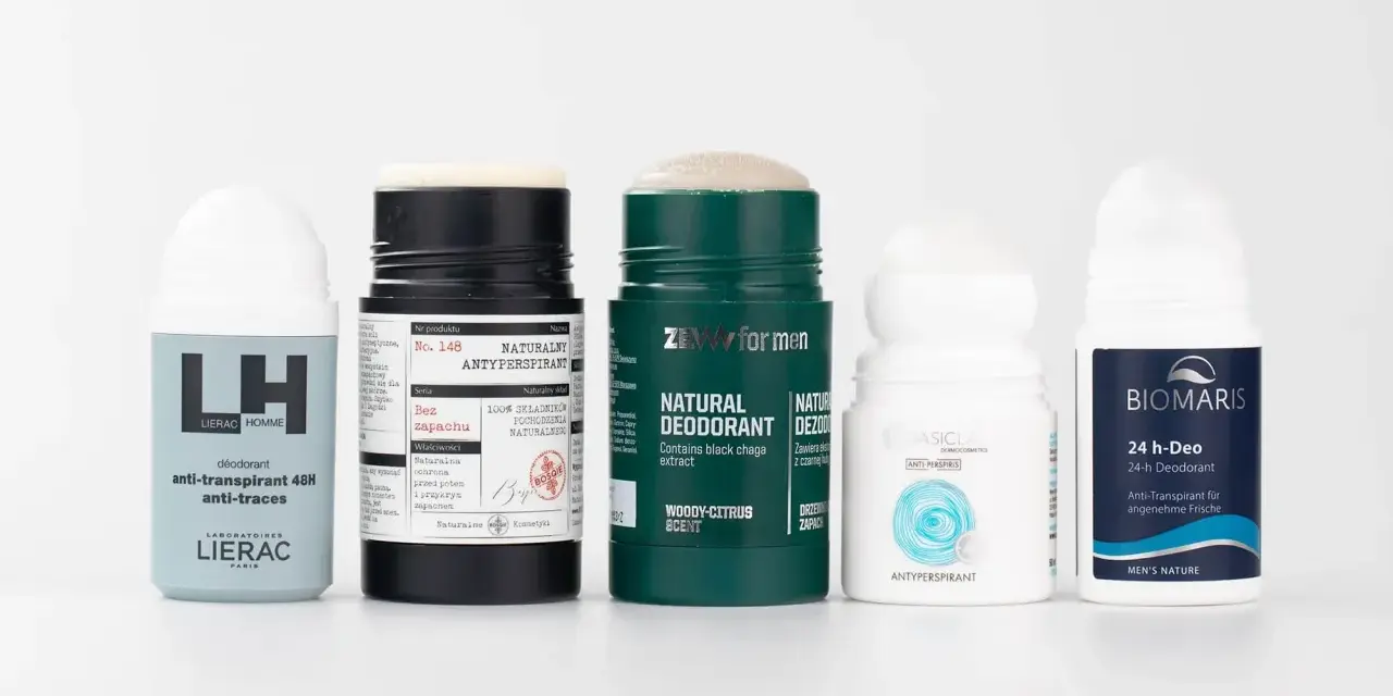 Różne rodzaje dezodorantów i antyperspirantów: Lierac, ZEW for men, Basiclab, Biowater. Wybierz swój idealny antyperspirant.