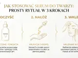 Czy serum do twarzy można stosować codziennie? Tak, oto prosty rytuał: 1. Oczyść, 2. Nałóż, 3. Wklep.