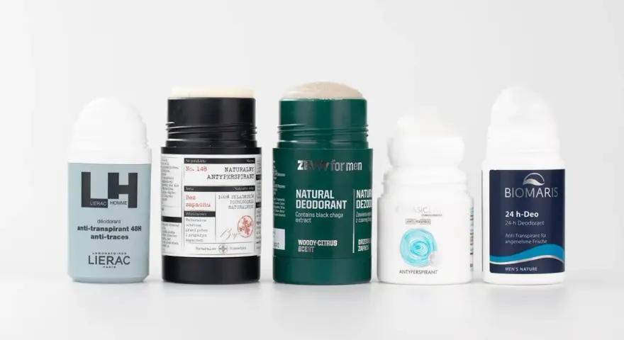 Różne rodzaje dezodorantów i antyperspirantów: Lierac, ZEW for men, Basiclab, Biowater. Wybierz swój idealny antyperspirant.